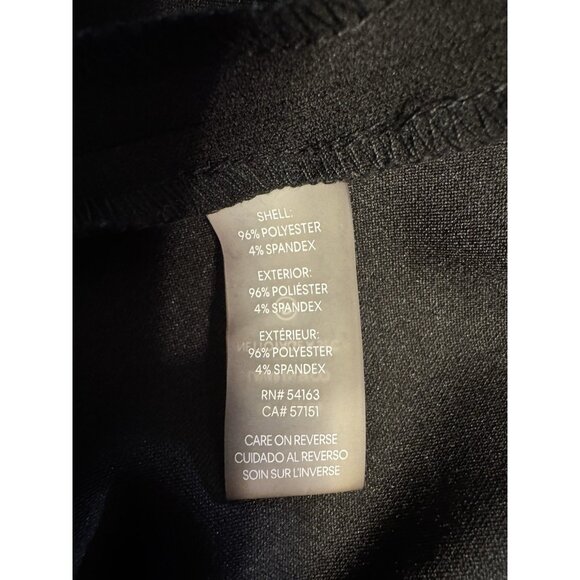 Calvin Klein Sheath Dress 12 Black Starburst Stretch Sleeveless Career - Picture 8 of 10